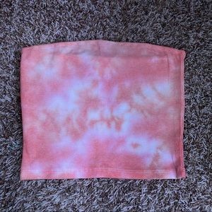 ☂️🐳SHEIN tie-dyed ribbed tube top